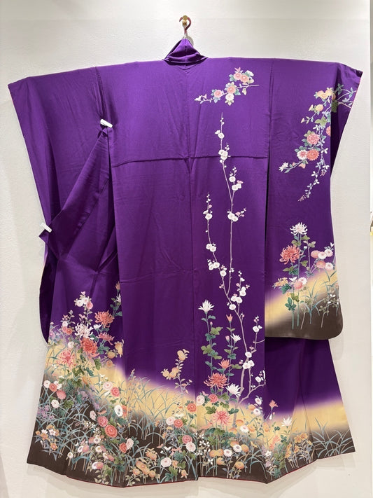 紫　菊　萩　染め分け　ぼかし［4570191716555］