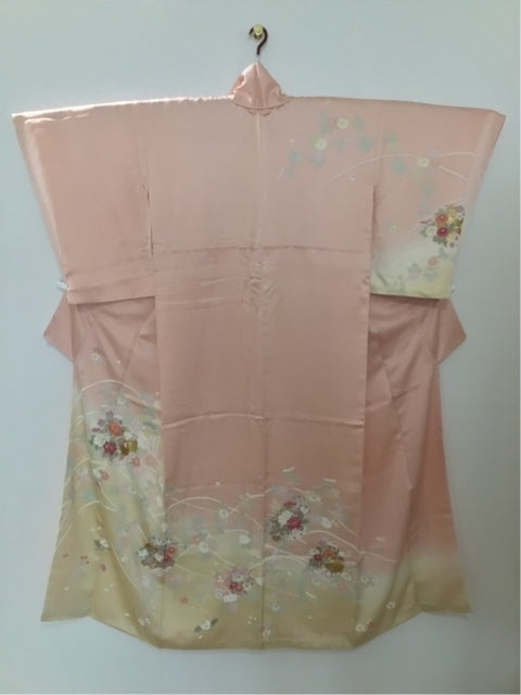 ピンク　雪輪　草花　金彩　箔［4570191710720］