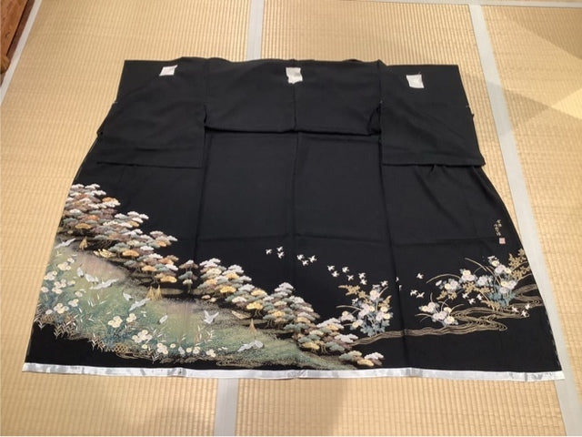 黒留　松　鶴　花　波