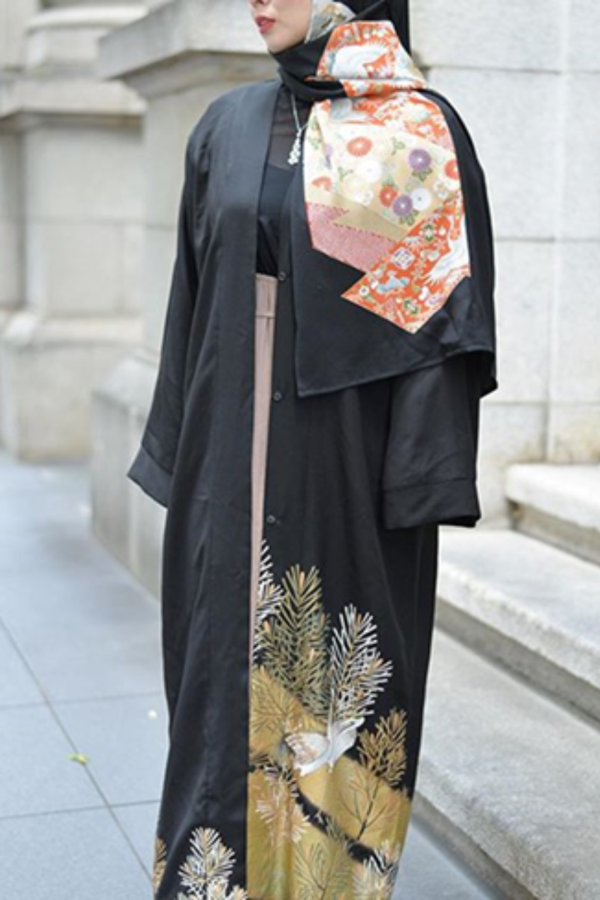 Kimono Fabric Abaya