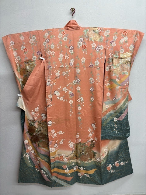 ピンク　モスグリーン　牡丹　梅　御所車［4570191714025］