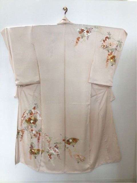 ピンク　扇子　梅　菊　桜　牡丹　菖蒲［60036988］