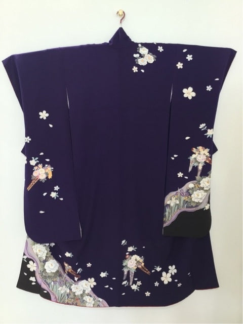 紫　簪 牡丹 刺繍 金彩 ［4570191711833］