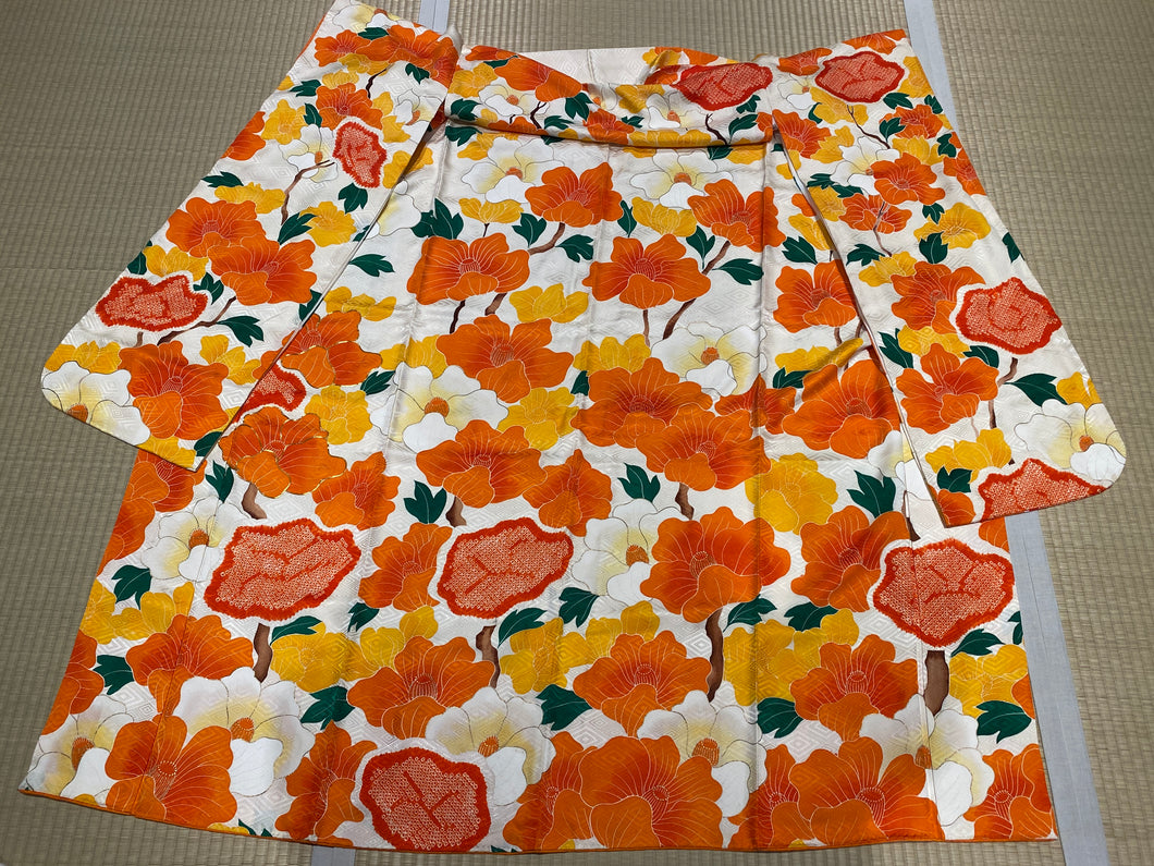 オレンジ、白、黄、牡丹　[4570191650583]