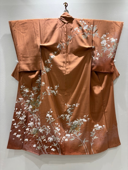 ピンク 花扇 草花 金銀彩 ぼかし ［4570191717828］