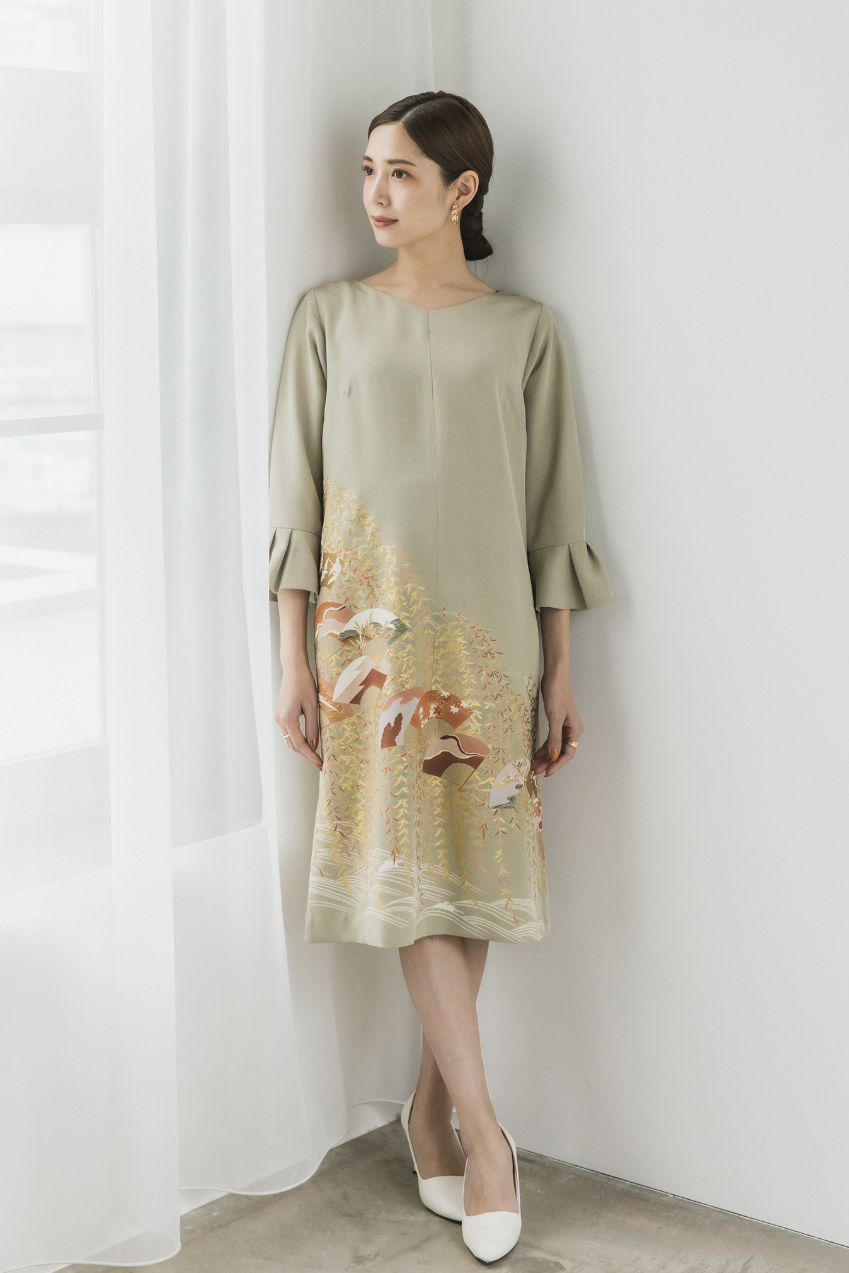 ワンピース�V 袖フリル（Onepiece-�V）