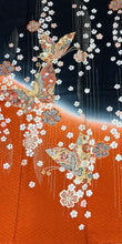 Load image into Gallery viewer, 黒　蝶　桜　金糸　金彩［4570191718924］
