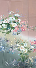 画像をギャラリービューアに読み込む, ぼかし ピンク　枝花　染め分け　落款あり［4570191718948］
