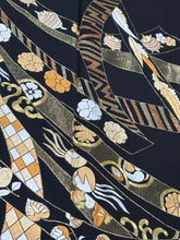 画像をギャラリービューアに読み込む, プレミアム　黒留　熨斗花文　総刺繍　竹屋町刺繍　金糸［4570191718740］
