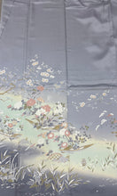 Load image into Gallery viewer, グレー　枝花船文　友禅　暈し染め ［4570191718184］
