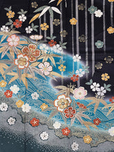 Load image into Gallery viewer, 黒　青緑　笹　桜　金糸　金彩［4570191719211］
