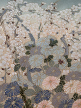 Load image into Gallery viewer, 灰緑　モスグリーン　流水花文　暈し染め　金彩［4570191717071］

