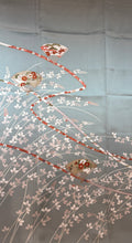 Load image into Gallery viewer, 緑　薄グリーン　鬘帯扇面萩花文　駒刺繍　金彩［4570191717125］
