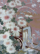 画像をギャラリービューアに読み込む, ピンク　草花　御所車　金彩［4570191716142］
