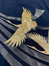 画像をギャラリービューアに読み込む, プレミアム　黒留　駒刺繍　総刺繍　飛鳥熨斗文　金糸　4570191715909
