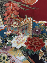 Load image into Gallery viewer, 赤　束ね熨斗　御所車　金糸　金彩　［4570191715220］
