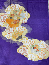 Load image into Gallery viewer, 紫　パープル　駒刺繍　雲取梅花文　金銀彩　4570191715039
