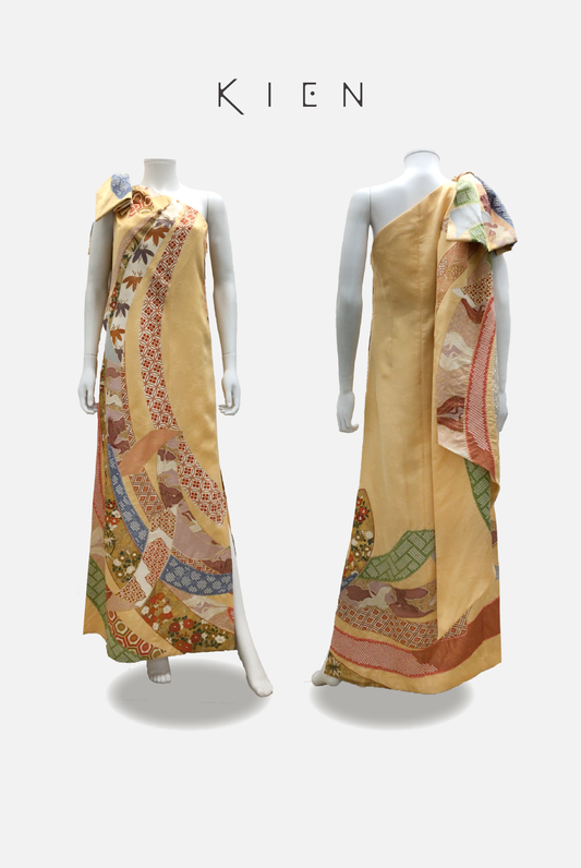 【既製品（Ready-made）】ワンショルダーリボンドレス M（One shoulder dress）　