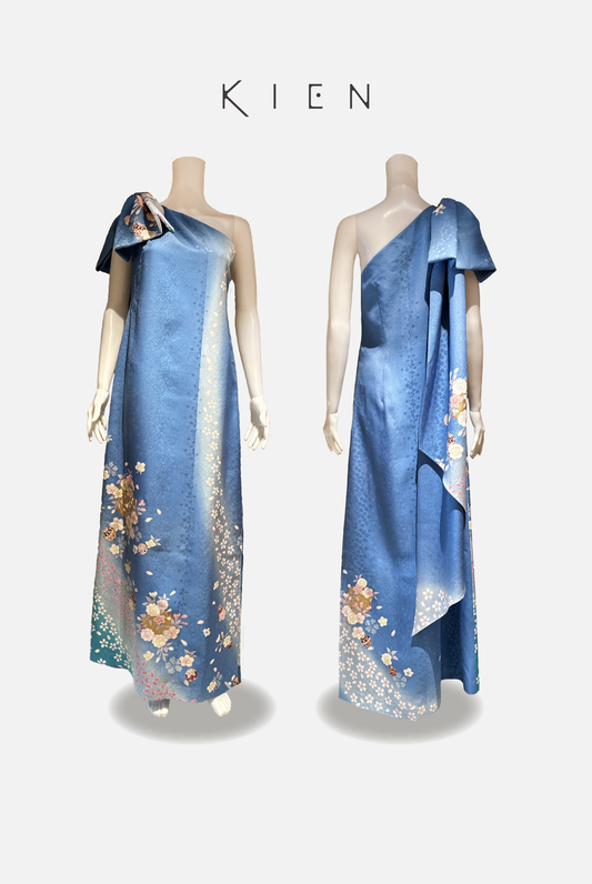 【既製品（Ready-made）】ワンショルダーリボンドレス M（One shoulder dress）　
