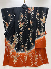 Load image into Gallery viewer, 黒　蝶　桜　金糸　金彩［4570191718924］
