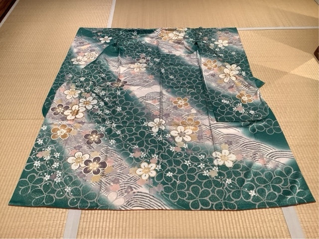 青緑　白　　青海波　金駒［4570191656615］