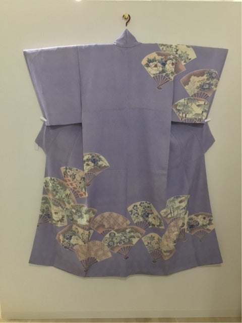 薄紫　絞り　扇　四季の花［4570191656745］