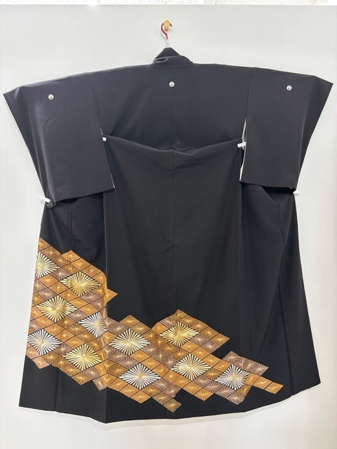 プレミアム　黒留　菱文　刺繍　金彩［4570191711673］