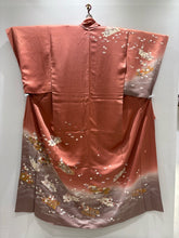 Load image into Gallery viewer, ピンク　薄紫　駒刺繍　花筏文　金彩　作家物［4570191718696］
