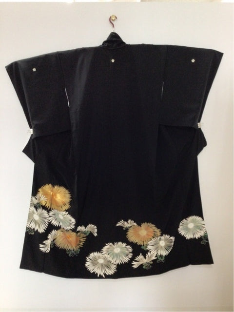 黒留　乱菊　駒刺繍　金彩［4570191710430］