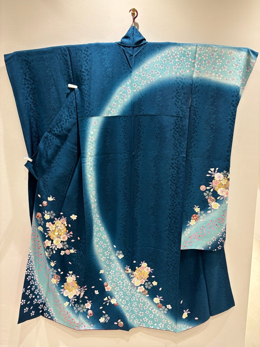 青緑　雪輪　桜　金銀彩　ぼかし［4570191719754］