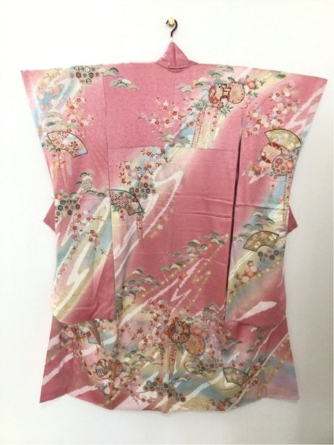 ピンク 鼓 御所車 金銀彩 ぼかし［4570191710751］