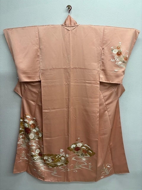 ピンク　流水花文　金彩［4570191713318］