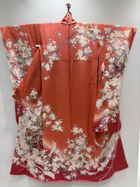 ピンク　御所車　桜　金彩　ぼかし［4570191713493］