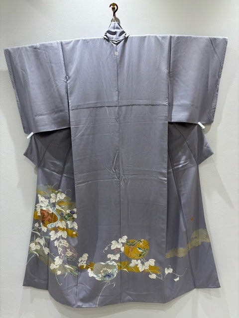 薄紫　団扇　葡萄　金彩［4570191712823］