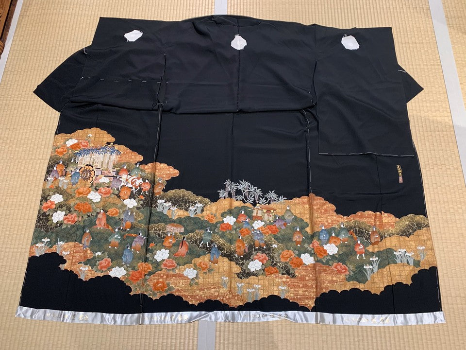 牡丹、御所車、雲取り、人物風景 [4570191650484]