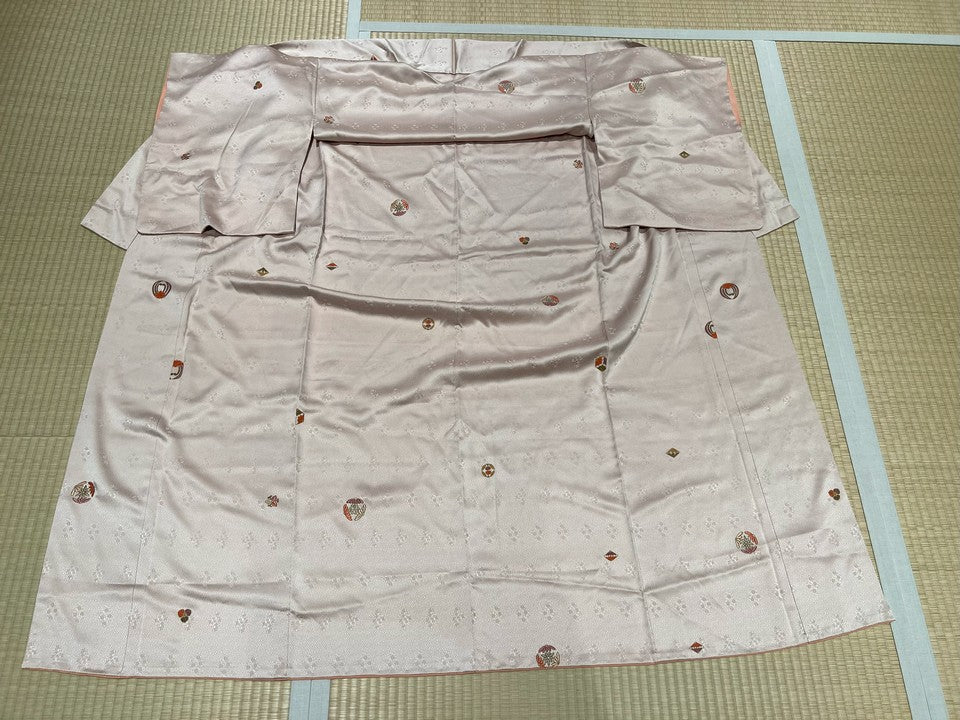 小紋　ベージュ　花紋 [4570191650552]