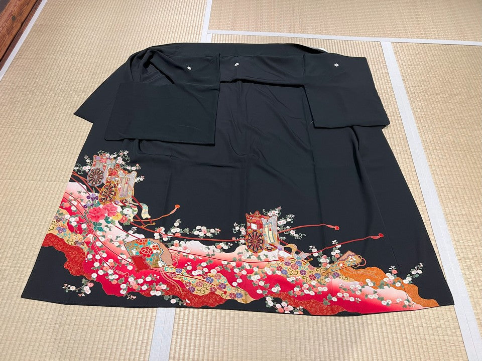 黒　赤　御所車　扇 [4570191650644]