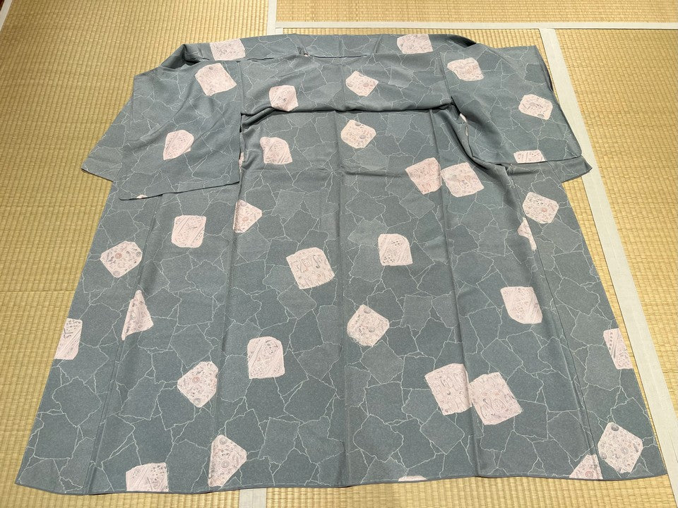 小紋　石畳　グレー [4570191651351]