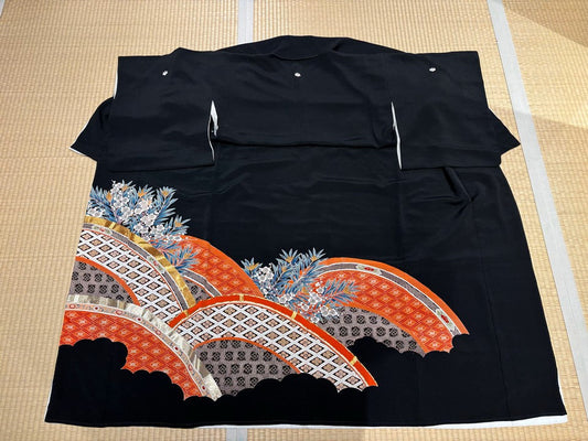 Plum blossom, diamond pattern, gold embroidery, rainbow pattern [4570191652969]