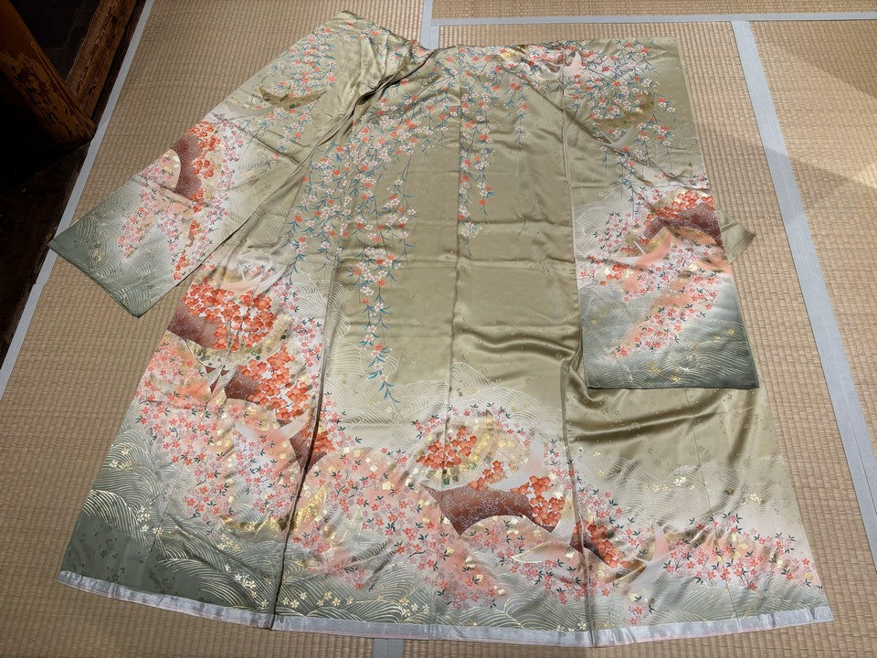 鶴、梅、花柄、水流 [4570191653409]