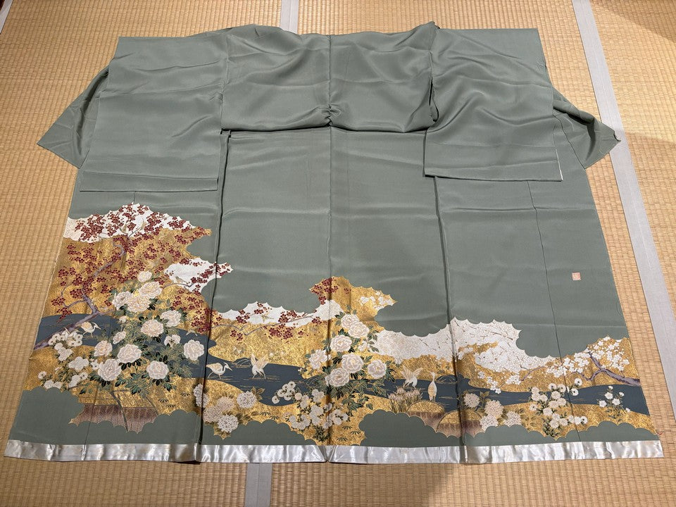 薄緑、梅、金、牡丹、鳥 [4570191653645]