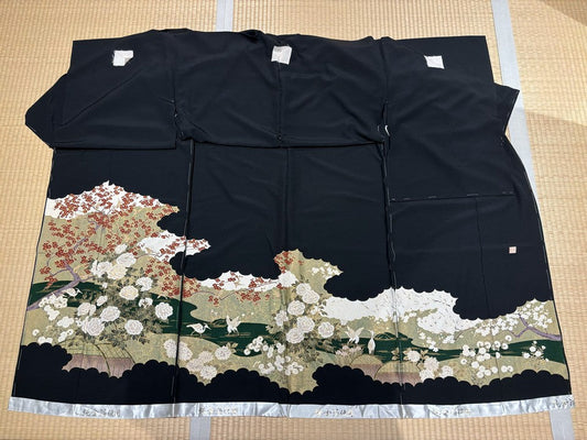 Plum, peony, chrysanthemum, crane, water stream [4570191653812]