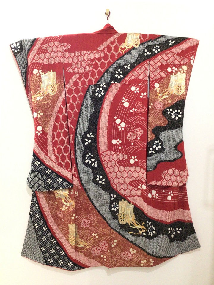 赤　黒　御所車　絞り [4570191655328]