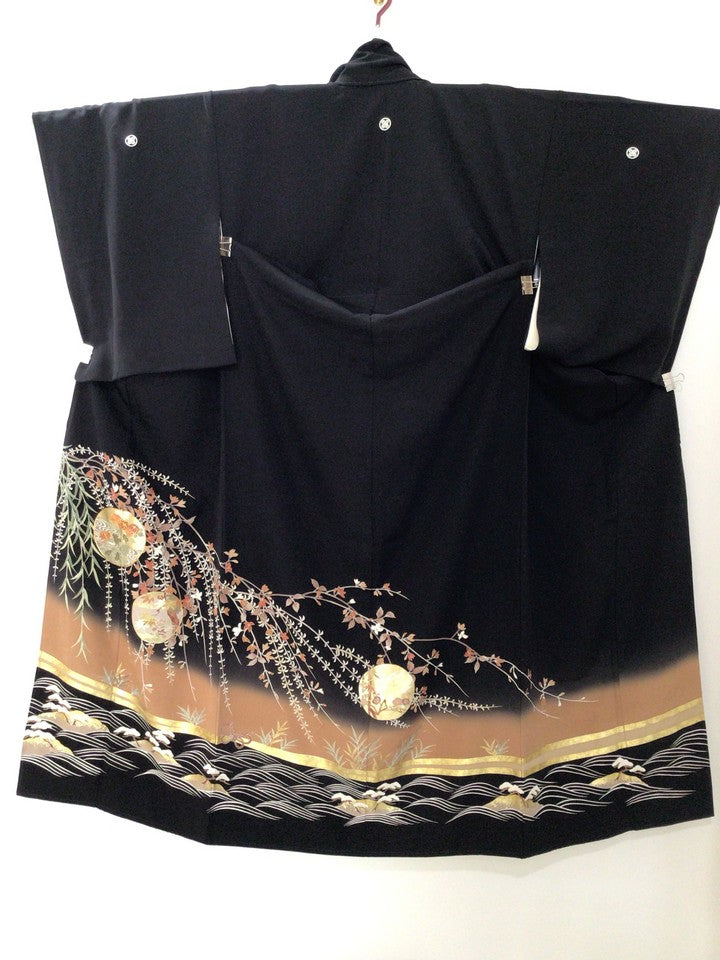 黒留　丸文　松　柳　流水紋様 [4570191655724]