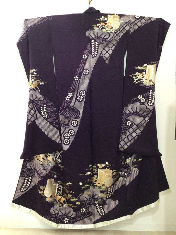 紫　絞り　御所車　藤 [4570191655960]