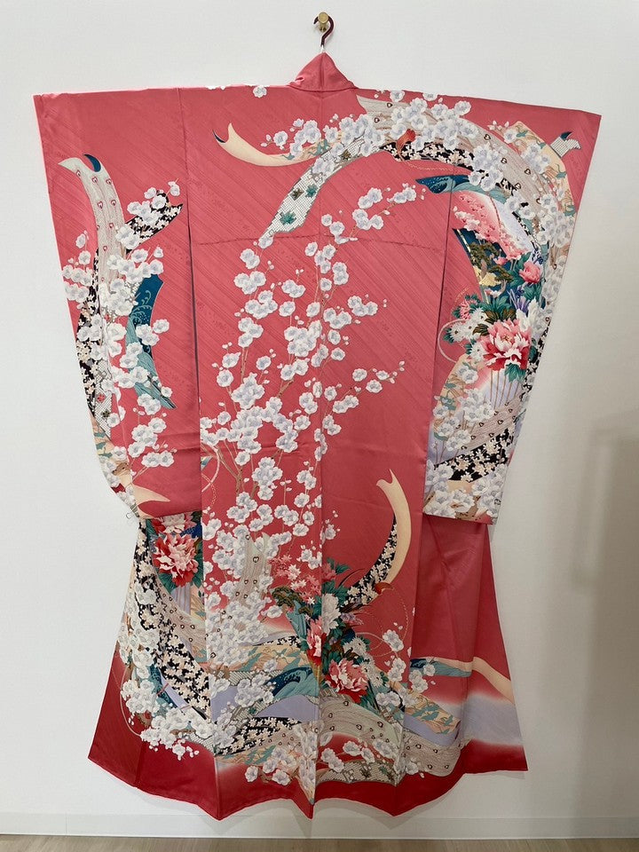 振袖　ピンク　熨斗　鳳凰　牡丹　松　桔梗 [4570191656035]